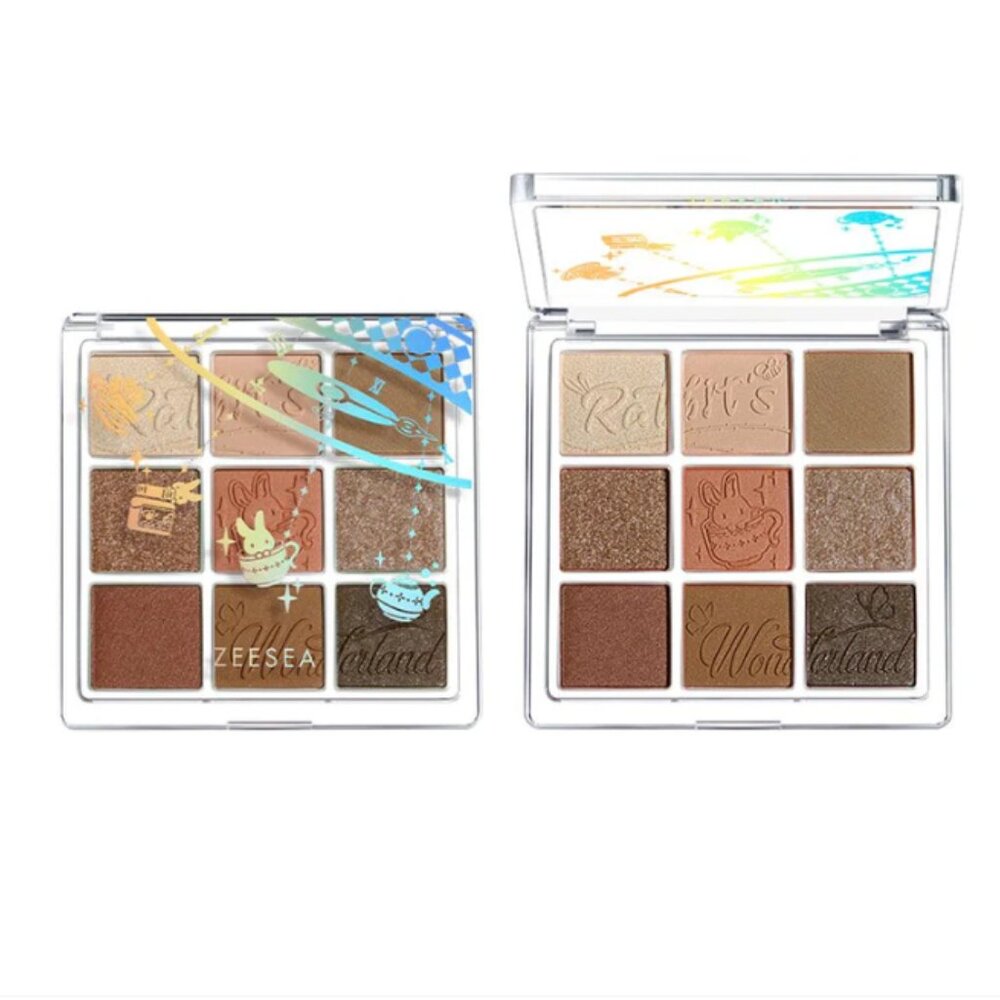 ZEESEA White Rabbit Stunning Crystal Eyeshadow Palette J11 Caramel Chestnut NIB